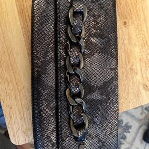 Michael Kors snakeskin clutch